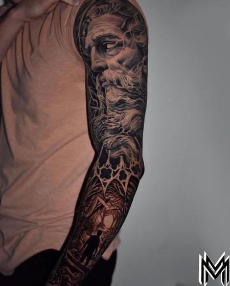 Tattoos - Matt Morrison Zeus Sleeve - 144557